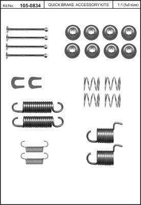 Купити Quick brake 105-0834 за низькою ціною в Україні!