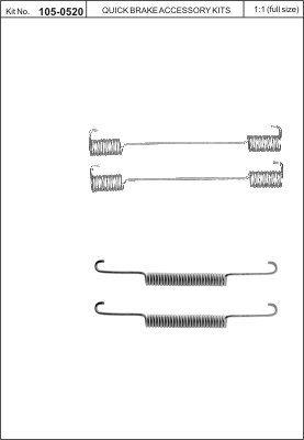 Купить Quick brake 105-0520 по низкой цене в Украине!