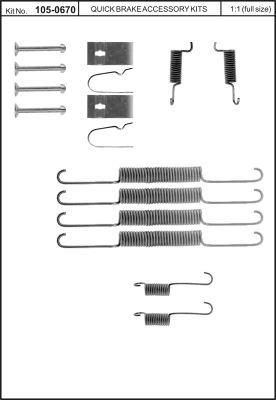 Купить Quick brake 105-0670 по низкой цене в Украине!