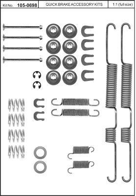 Купить Quick brake 105-0698 по низкой цене в Украине!