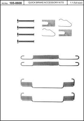 Купить Quick brake 105-0608 по низкой цене в Украине!