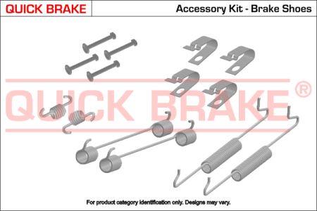 Quick brake 105-0027 Комплект монтажний гальмівних колодок 1050027: Купити в Україні - Добра ціна на EXIST.UA!