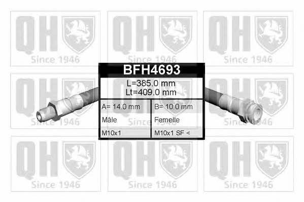 Quinton Hazell BFH4693 Гальмівний шланг BFH4693: Купити в Україні - Добра ціна на EXIST.UA!