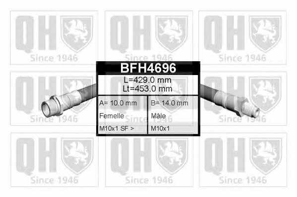 Quinton Hazell BFH4696 Гальмівний шланг BFH4696: Купити в Україні - Добра ціна на EXIST.UA!
