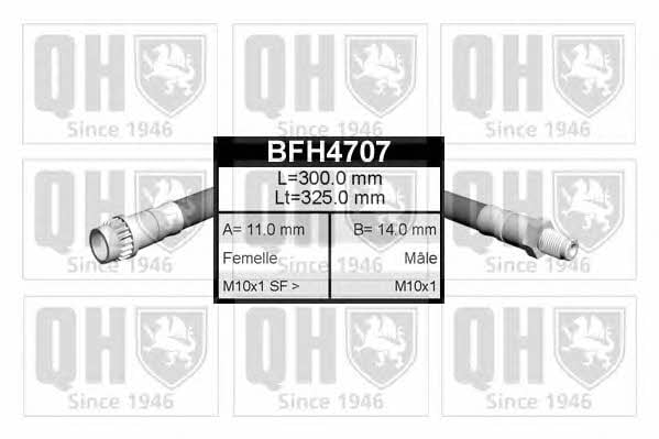 Quinton Hazell BFH4707 Гальмівний шланг BFH4707: Купити в Україні - Добра ціна на EXIST.UA!