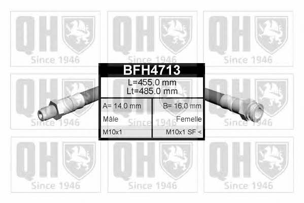 Quinton Hazell BFH4713 Гальмівний шланг BFH4713: Купити в Україні - Добра ціна на EXIST.UA!