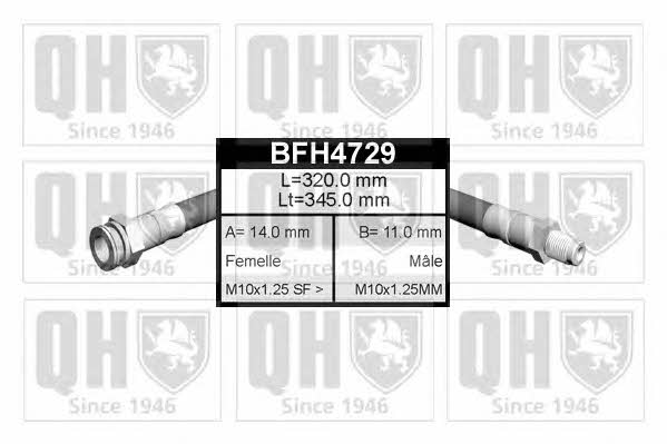 Quinton Hazell BFH4729 Гальмівний шланг BFH4729: Купити в Україні - Добра ціна на EXIST.UA!
