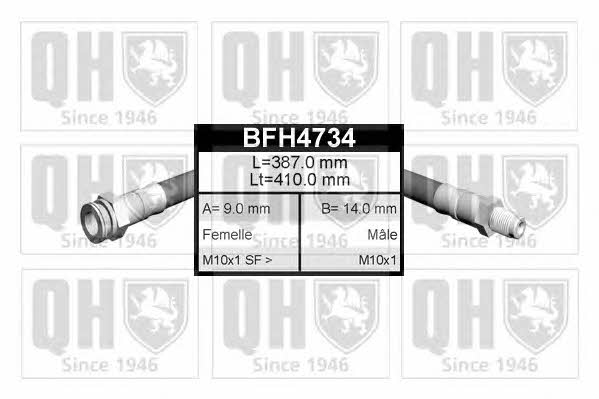 Quinton Hazell BFH4734 Гальмівний шланг BFH4734: Купити в Україні - Добра ціна на EXIST.UA!