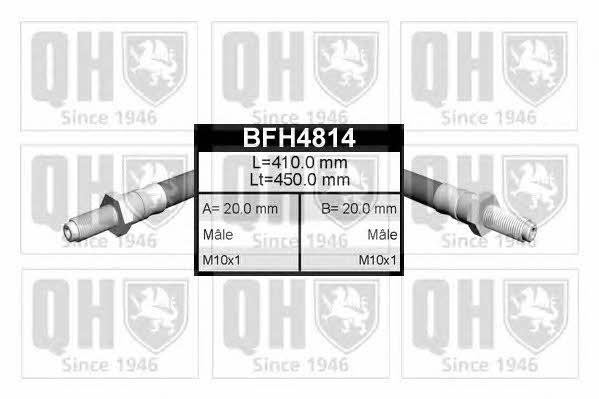 Quinton Hazell BFH4814 Гальмівний шланг BFH4814: Купити в Україні - Добра ціна на EXIST.UA!