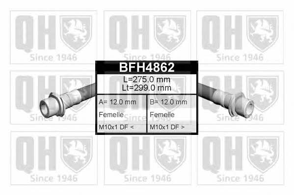 Quinton Hazell BFH4862 Гальмівний шланг BFH4862: Купити в Україні - Добра ціна на EXIST.UA!