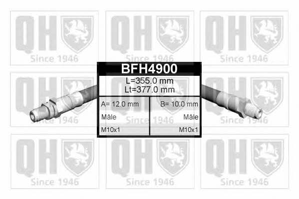 Quinton Hazell BFH4900 Гальмівний шланг BFH4900: Купити в Україні - Добра ціна на EXIST.UA!
