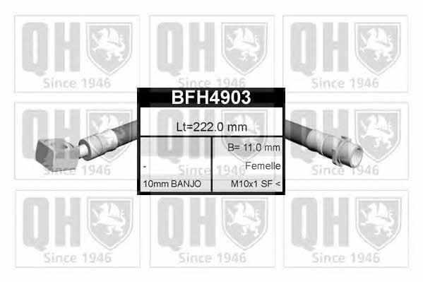 Quinton Hazell BFH4903 Гальмівний шланг BFH4903: Купити в Україні - Добра ціна на EXIST.UA!