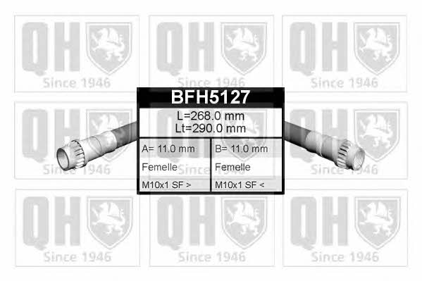 Quinton Hazell BFH5127 Гальмівний шланг BFH5127: Купити в Україні - Добра ціна на EXIST.UA!