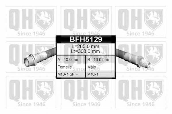 Quinton Hazell BFH5129 Гальмівний шланг BFH5129: Купити в Україні - Добра ціна на EXIST.UA!