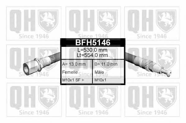 Quinton Hazell BFH5146 Гальмівний шланг BFH5146: Купити в Україні - Добра ціна на EXIST.UA!