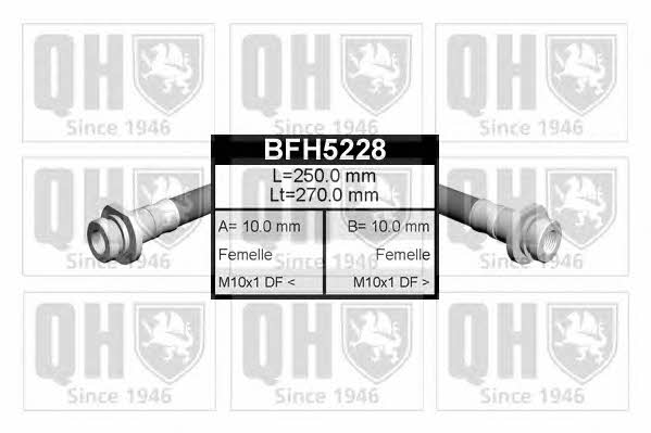 Quinton Hazell BFH5228 Гальмівний шланг BFH5228: Купити в Україні - Добра ціна на EXIST.UA!