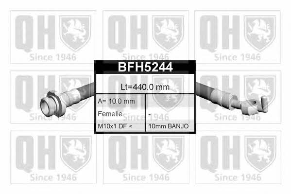 Quinton Hazell BFH5244 Гальмівний шланг BFH5244: Купити в Україні - Добра ціна на EXIST.UA!