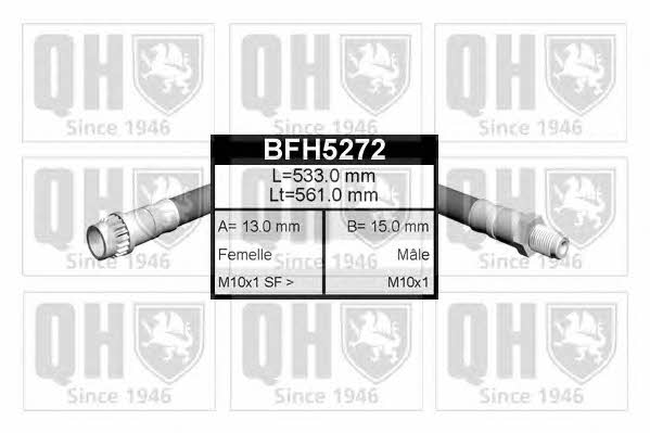 Quinton Hazell BFH5272 Гальмівний шланг BFH5272: Купити в Україні - Добра ціна на EXIST.UA!