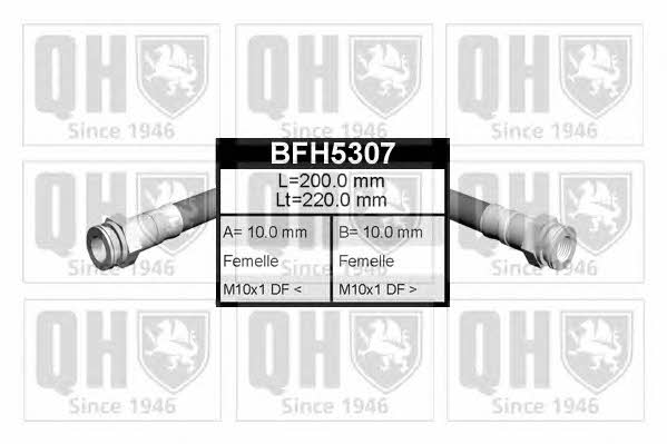 Quinton Hazell BFH5307 Гальмівний шланг BFH5307: Купити в Україні - Добра ціна на EXIST.UA!