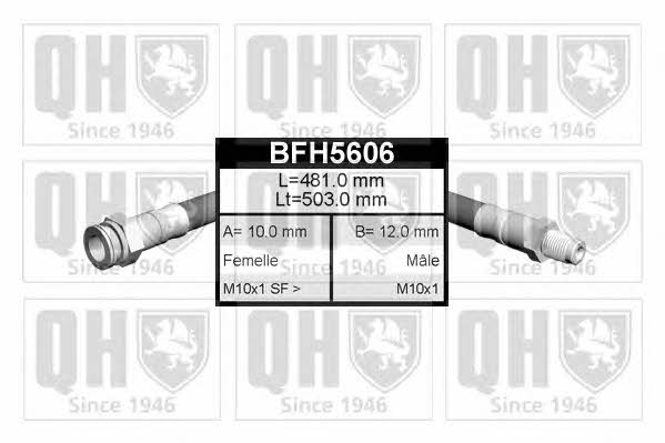 Quinton Hazell BFH5606 Гальмівний шланг BFH5606: Купити в Україні - Добра ціна на EXIST.UA!