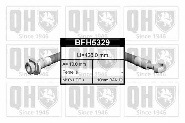 Quinton Hazell BFH5329 Гальмівний шланг BFH5329: Купити в Україні - Добра ціна на EXIST.UA!
