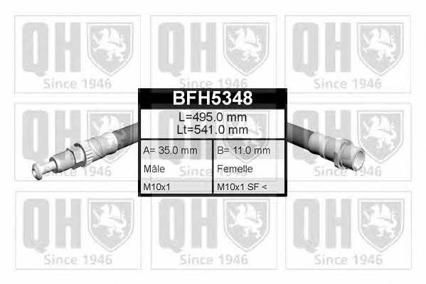 Quinton Hazell BFH5348 Гальмівний шланг BFH5348: Купити в Україні - Добра ціна на EXIST.UA!