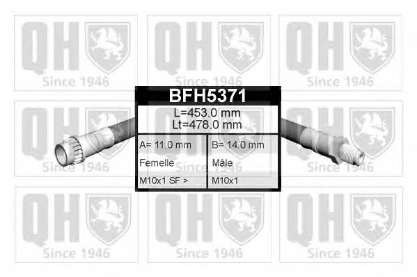 Quinton Hazell BFH5371 Гальмівний шланг BFH5371: Купити в Україні - Добра ціна на EXIST.UA!
