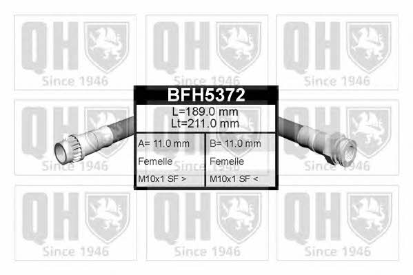 Quinton Hazell BFH5372 Гальмівний шланг BFH5372: Купити в Україні - Добра ціна на EXIST.UA!