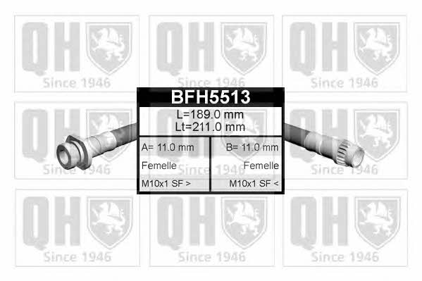 Quinton Hazell BFH5513 Гальмівний шланг BFH5513: Купити в Україні - Добра ціна на EXIST.UA!