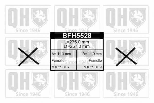 Quinton Hazell BFH5528 Гальмівний шланг BFH5528: Купити в Україні - Добра ціна на EXIST.UA!
