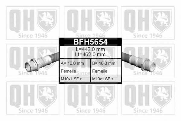 Quinton Hazell BFH5654 Гальмівний шланг BFH5654: Купити в Україні - Добра ціна на EXIST.UA!