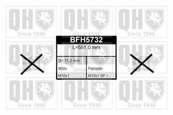Quinton Hazell BFH5732 Гальмівний шланг BFH5732: Купити в Україні - Добра ціна на EXIST.UA!