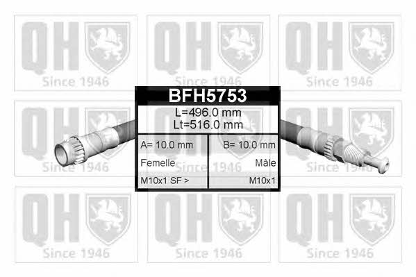 BFH5753 Quinton Hazell Тормозной шланг