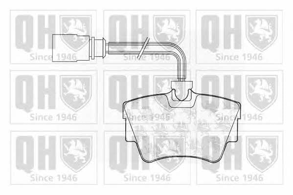 BP1050 Quinton Hazell Тормозные колодки дисковые, комплект