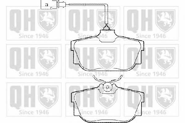 Quinton Hazell BP1285 Гальмівні колодки, комплект BP1285: Купити в Україні - Добра ціна на EXIST.UA!