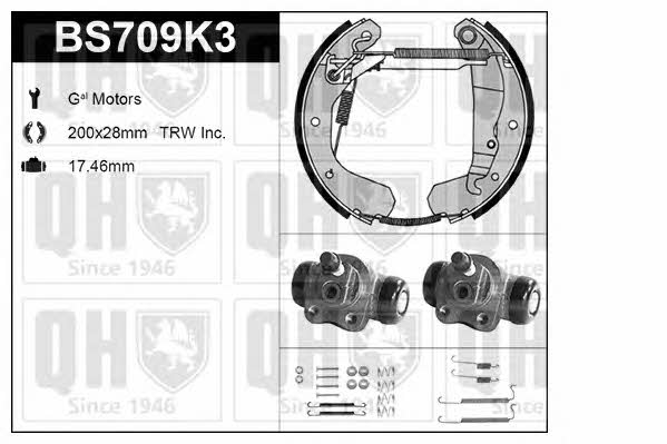 Quinton Hazell BS709K3 Колодки гальмівні барабанні, комплект BS709K3: Купити в Україні - Добра ціна на EXIST.UA!