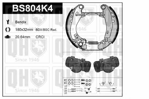Quinton Hazell BS804K4 Колодки гальмівні барабанні, комплект BS804K4: Купити в Україні - Добра ціна на EXIST.UA!