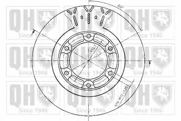 Quinton Hazell BDC4803 Диск гальмівний передній вентильований BDC4803: Приваблива ціна - Купити в Україні на EXIST.UA!