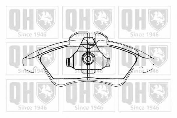 BP867 Quinton Hazell Тормозные колодки дисковые, комплект