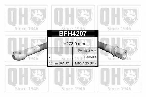 Quinton Hazell BFH4207 Гальмівний шланг BFH4207: Купити в Україні - Добра ціна на EXIST.UA!