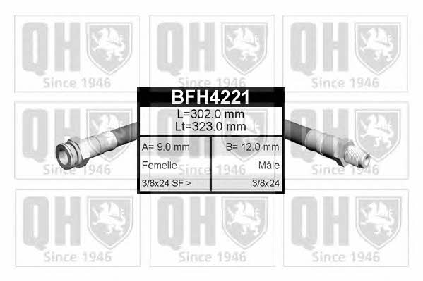 Quinton Hazell BFH4221 Гальмівний шланг BFH4221: Купити в Україні - Добра ціна на EXIST.UA!