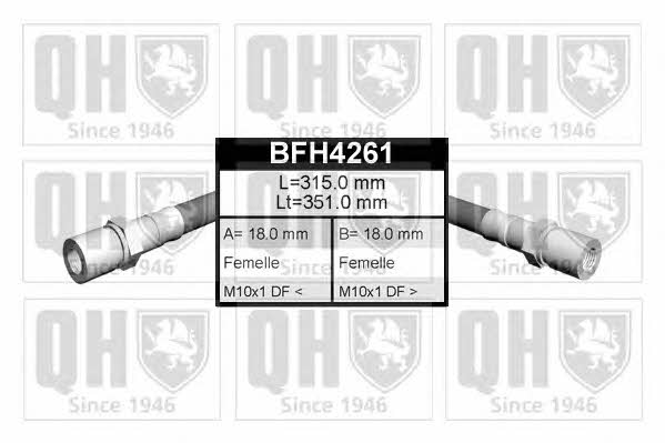 Quinton Hazell BFH4261 Гальмівний шланг BFH4261: Купити в Україні - Добра ціна на EXIST.UA!
