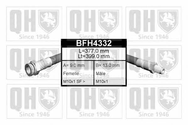 Quinton Hazell BFH4332 Гальмівний шланг BFH4332: Купити в Україні - Добра ціна на EXIST.UA!