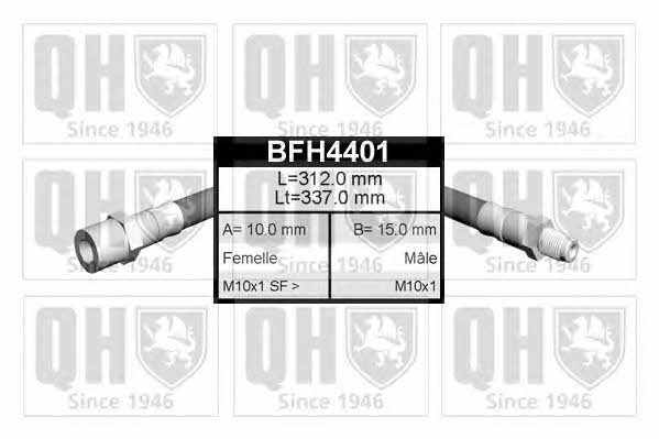 Quinton Hazell BFH4401 Гальмівний шланг BFH4401: Купити в Україні - Добра ціна на EXIST.UA!