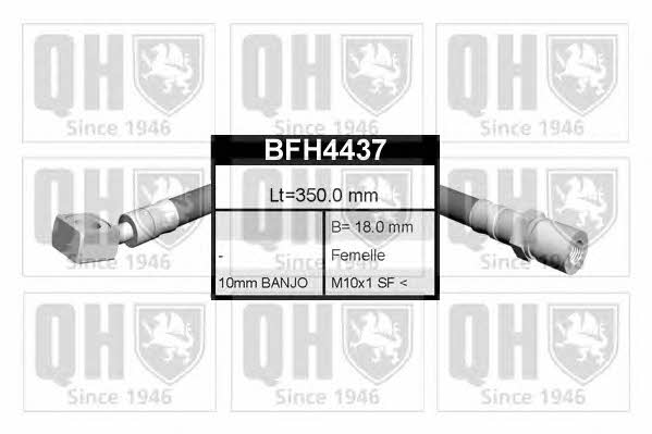 Quinton Hazell BFH4437 Гальмівний шланг BFH4437: Купити в Україні - Добра ціна на EXIST.UA!