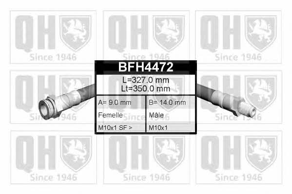 Quinton Hazell BFH4472 Гальмівний шланг BFH4472: Купити в Україні - Добра ціна на EXIST.UA!