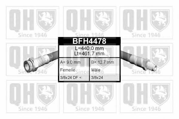 Quinton Hazell BFH4478 Гальмівний шланг BFH4478: Купити в Україні - Добра ціна на EXIST.UA!