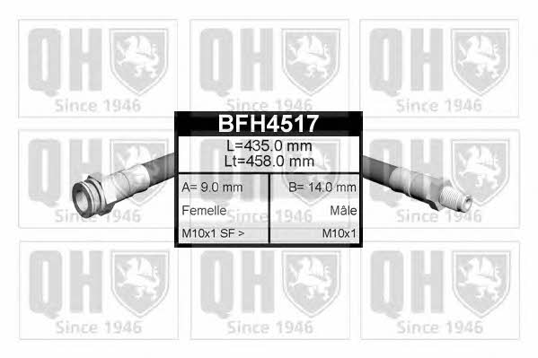 Quinton Hazell BFH4517 Гальмівний шланг BFH4517: Купити в Україні - Добра ціна на EXIST.UA!