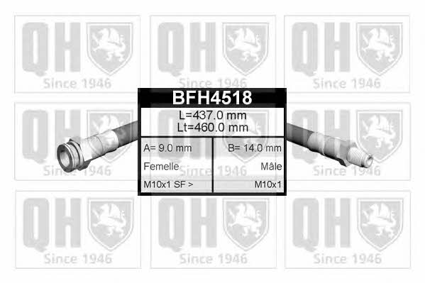 Quinton Hazell BFH4518 Гальмівний шланг BFH4518: Купити в Україні - Добра ціна на EXIST.UA!