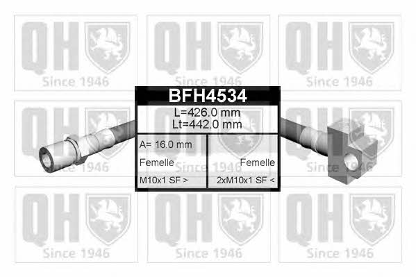 Quinton Hazell BFH4534 Гальмівний шланг BFH4534: Купити в Україні - Добра ціна на EXIST.UA!